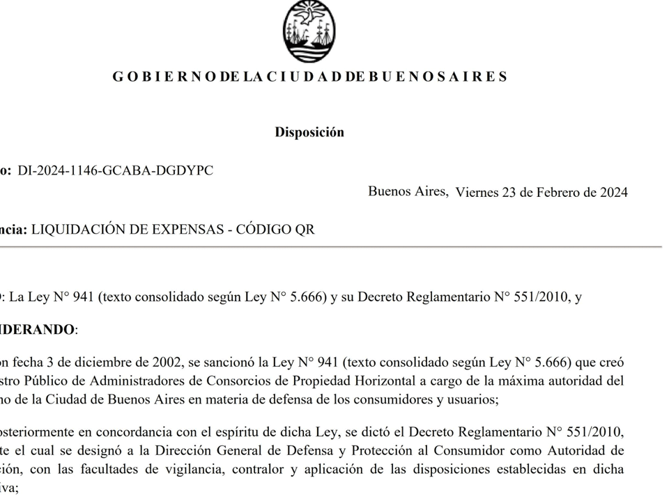 El código QR llega ahora a las expensas: qué establece la nueva reglamentación para CABA